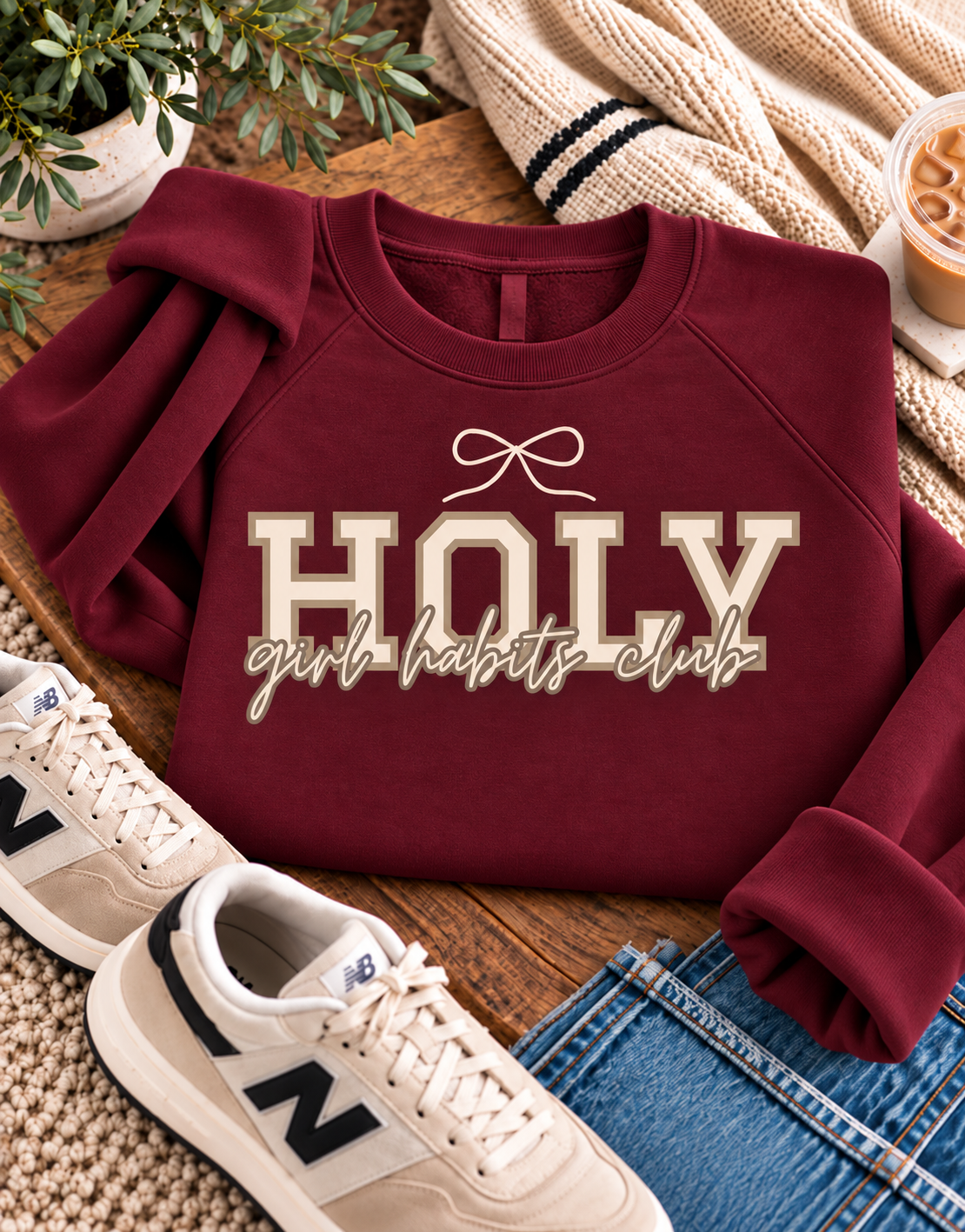 Holy Girl Habits Club Cozy Sweatshirt
