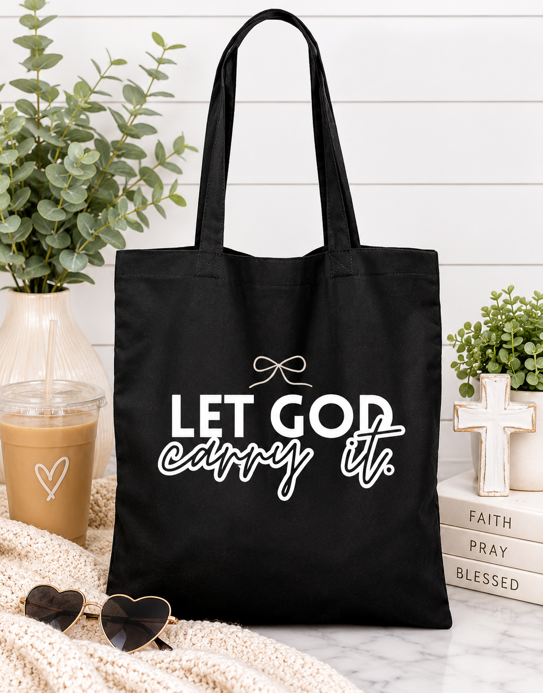 Holy Girl Habits Club “Let God Carry It” Tote